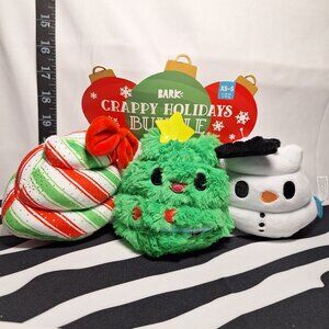 *SALE* NWT Bark Crappy Holidays Multipart Plush Dog Toy S
